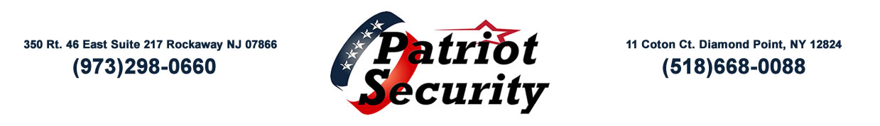 Patriot Security , Access Control Morris County NJ , Surveillance Systems Morris County NJ
